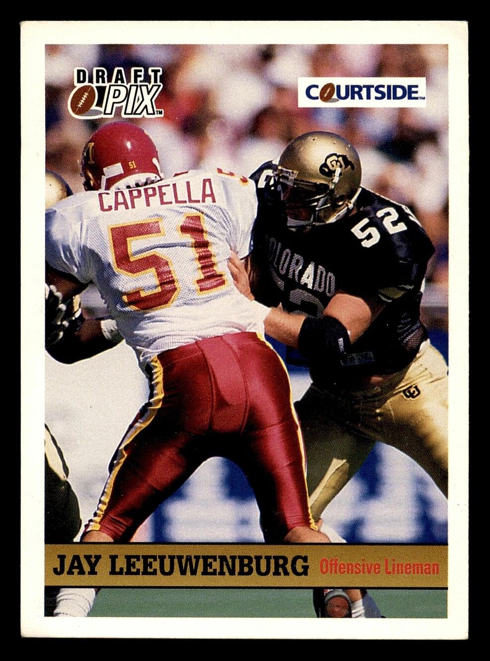 1992 Courtside Draft Pix #4 Jay Leeuwenburg Football Card